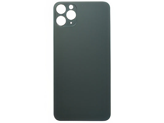 Vetrino Cover Batteria Verde vers. "Big Hole" (foro camere più grande dell'originale) per Apple iPhone 11 Pro Max