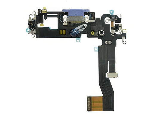 Flat cable + Connettore Ricarica + Microfono Viola senza logo per Apple iPhone 12