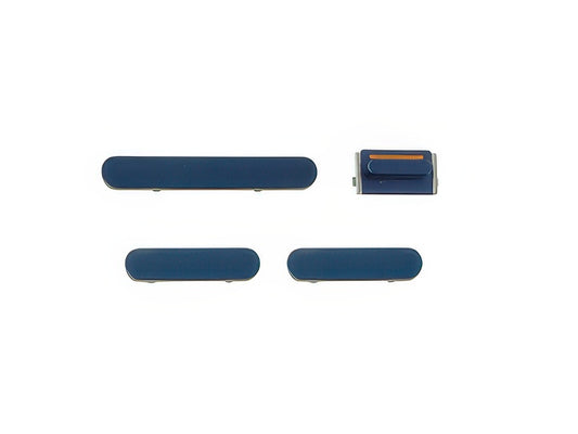 Set 4 Tasti esterni laterali completo Blu per Apple iPhone 12 mini