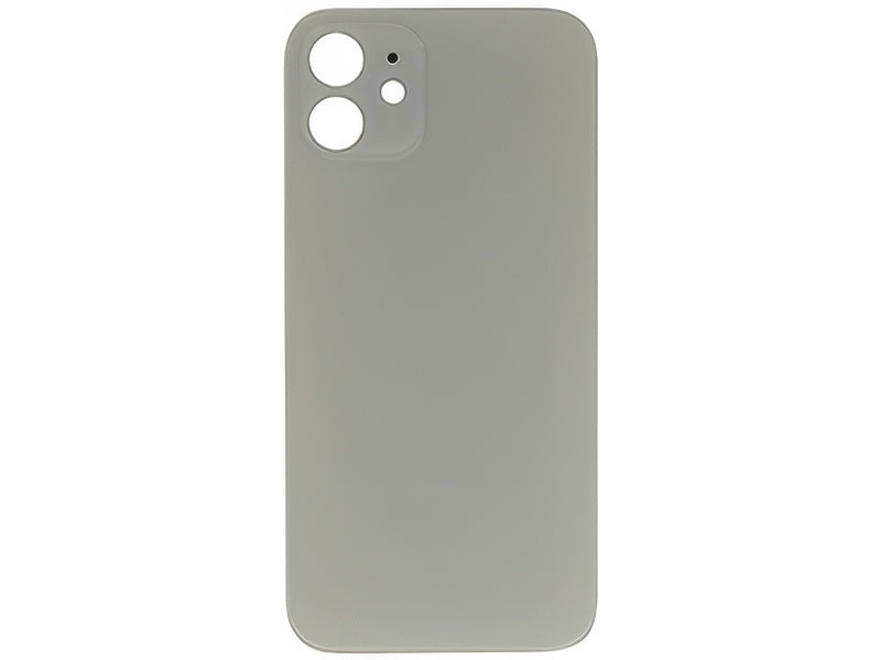 Vetrino Cover Batteria Bianco vers. "Big Hole" (foro camere più grande dell'originale) per Apple iPhone 12