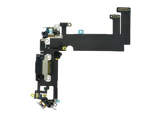 Flat cable + Connettore Ricarica + Microfono Nero senza logo per Apple iPhone 12 mini