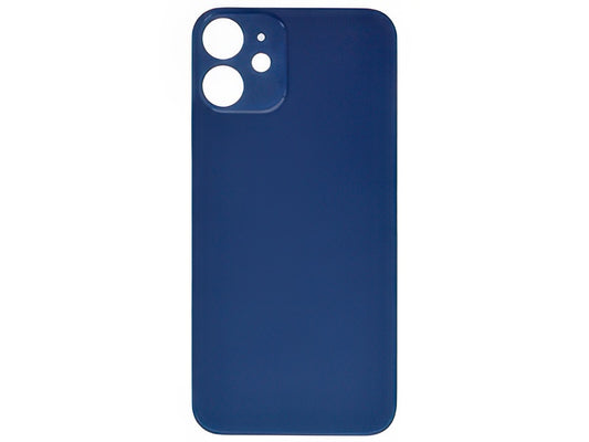 Vetrino Cover Batteria Blu vers. "Big Hole" (foro camere più grande dell'originale) per Apple iPhone 12 mini