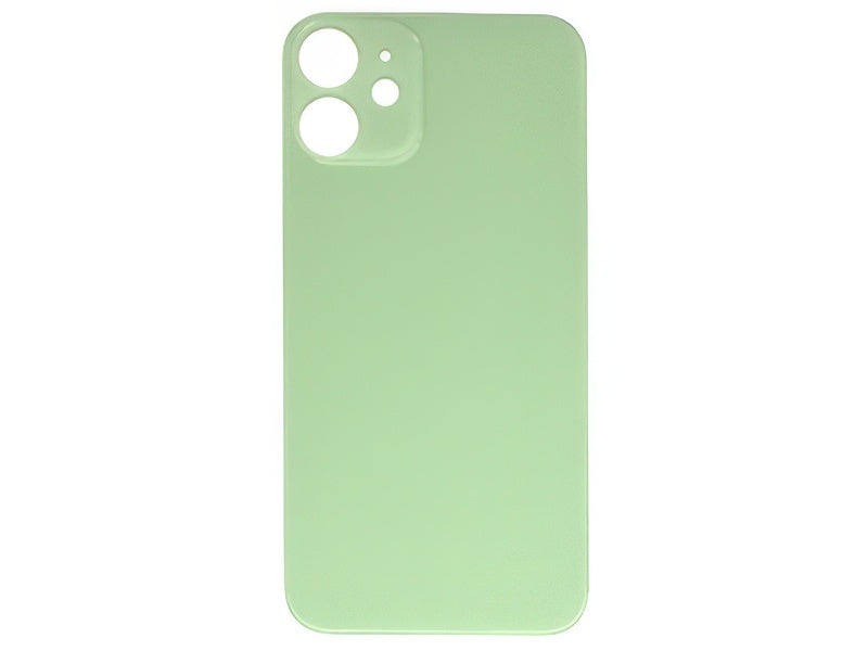 Vetrino Cover Batteria Verde vers. "Big Hole" (foro camere più grande dell'originale) per Apple iPhone 12 mini