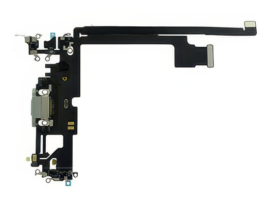 Flat cable + Connettore Ricarica + Microfono Bianco senza logo per Apple iPhone 12 Pro Max