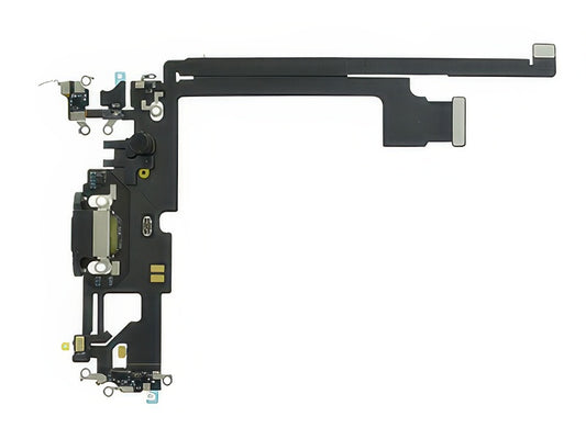 Flat cable + Connettore Ricarica + Microfono Nero senza logo per Apple iPhone 12 Pro Max