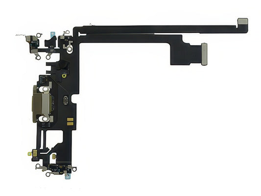 Flat cable + Connettore Ricarica + Microfono Oro senza logo per Apple iPhone 12 Pro Max