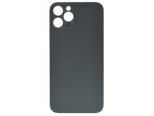 Vetrino Cover Batteria Nero vers. "Big Hole" (foro camere più grande dell'originale) per Apple iPhone 12 Pro Max