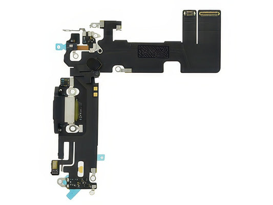 Flat cable + Connettore Ricarica + Microfono Nero senza logo per Apple iPhone 13