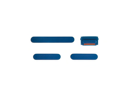 Set 4 Tasti esterni laterali completo Blu per Apple iPhone 13