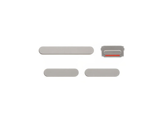 Set 4 Tasti esterni laterali completo Rosa per Apple iPhone 13 Mini