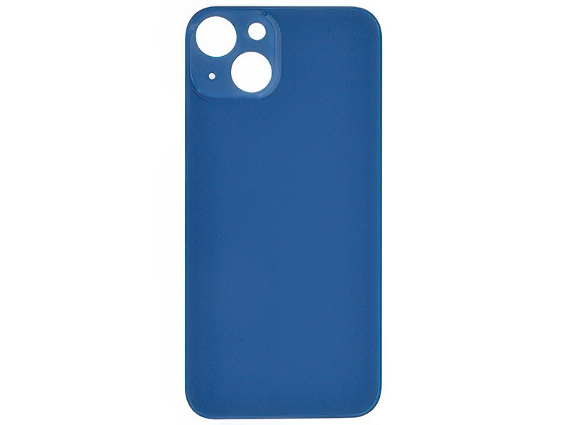 Vetrino Cover Batteria Blu vers. "Big Hole" (foro camere più grande dell'originale) per Apple iPhone 13