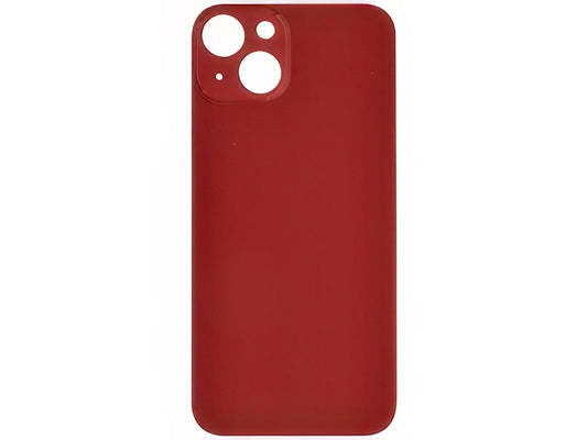 Vetrino Cover Batteria Rosso vers. "Big Hole" (foro camere più grande dell'originale) per Apple iPhone 13