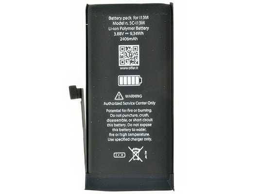 Batteria 2406 mAh qualità Premium Smart Celle AAA - Nuove zero cicli per Apple iPhone 13 Mini