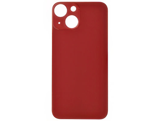Vetrino Cover Batteria Rosso vers. "Big Hole" (foro camere più grande dell'originale) per Apple iPhone 13 Mini