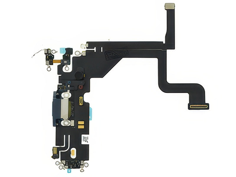 Flat cable + Connettore Ricarica + Microfono Blu senza logo per Apple iPhone 13 Pro