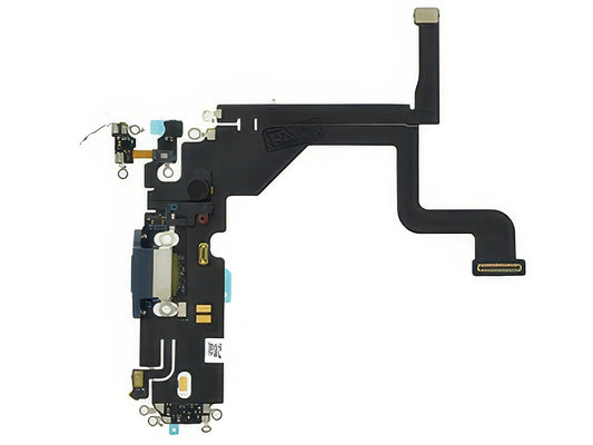 Flat cable + Connettore Ricarica + Microfono Blu senza logo per Apple iPhone 13 Pro
