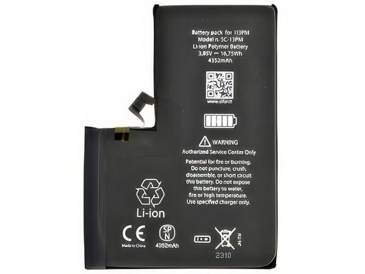 Batteria 4352 mAh qualità Premium Smart Celle AAA - Nuove zero cicli per Apple iPhone 13 Pro Max