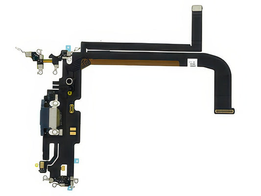Flat cable + Connettore Ricarica + Microfono Blu senza logo per Apple iPhone 13 Pro Max