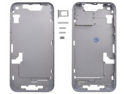 Frame in metallo + Tasti Laterali + Sportellino Sim Viola per Apple iPhone 14