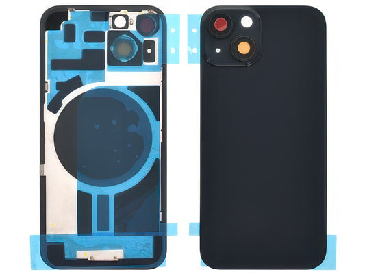 Cover Batteria + Vetrino Camera Nero per Apple iPhone 14