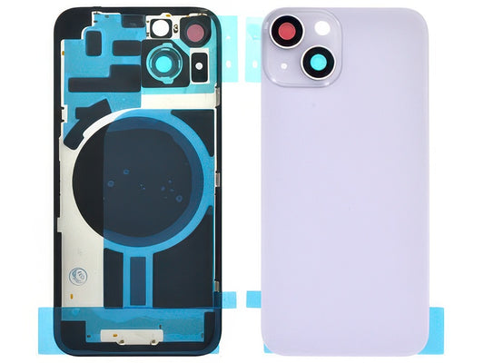 Cover Batteria + Vetrino Camera Viola per Apple iPhone 14