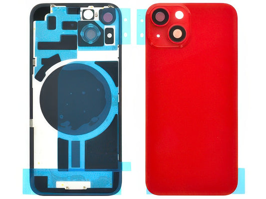 Cover Batteria + Vetrino Camera Rosso per Apple iPhone 14