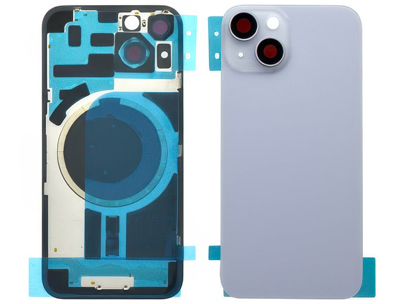 Cover Batteria Magnetica + Vetrino Camera Viola per Apple iPhone 14