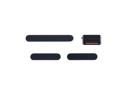 Set 4 Tasti esterni laterali completo Nero per Apple iPhone 14