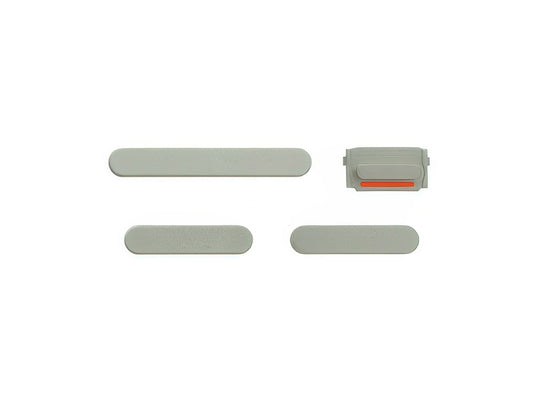 Set 4 Tasti esterni laterali completo Bianco per Apple iPhone 14