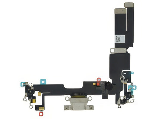 Flat cable + Connettore Ricarica + Microfono Bianco senza logo per Apple iPhone 14 Plus