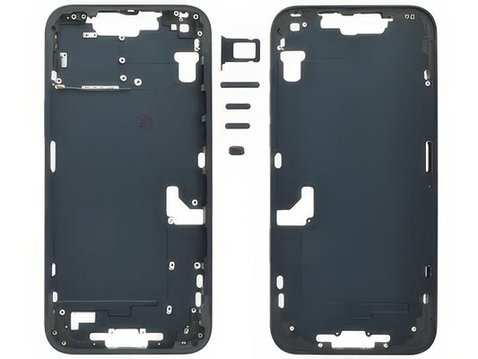 Frame in metallo + Tasti Laterali + Sportellino Sim Nero per Apple iPhone 14 Plus