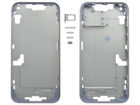 Frame in metallo + Tasti Laterali + Sportellino Sim Viola per Apple iPhone 14 Plus