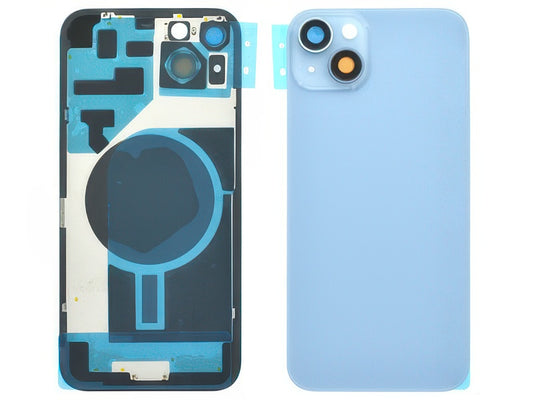 Cover Batteria + Vetrino Camera Blu per Apple iPhone 14 Plus