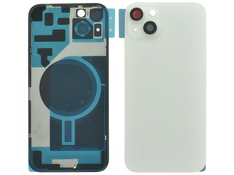 Cover Batteria + Vetrino Camera Bianco per Apple iPhone 14 Plus