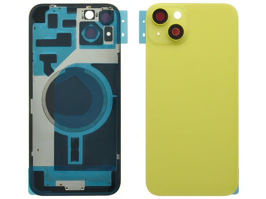 Cover Batteria Magnetica + Vetrino Camera Giallo per Apple iPhone 14 Plus