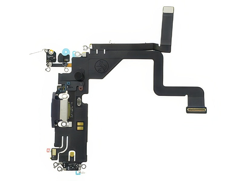 Flat cable + Connettore Ricarica + Microfono Viola senza logo per Apple iPhone 14 Pro