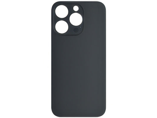 Vetrino Cover Batteria Nero vers. "Big Hole" (foro camere più grande dell'originale) per Apple iPhone 14 Pro