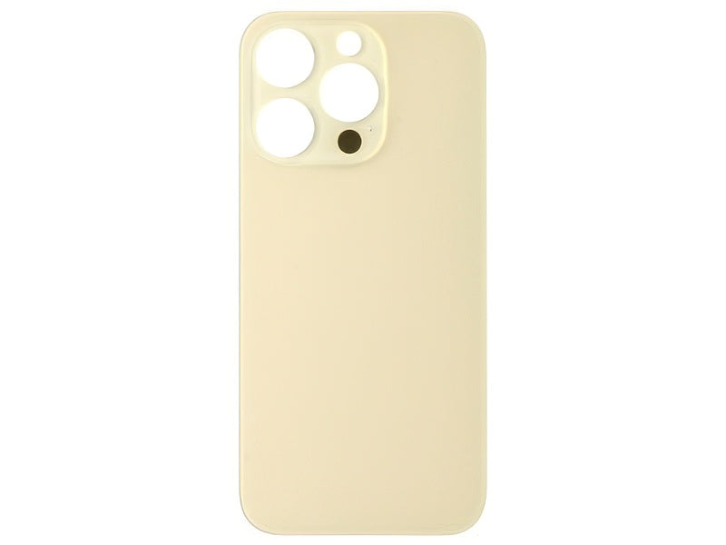 Vetrino Cover Batteria Oro vers. "Big Hole" (foro camere più grande dell'originale) per Apple iPhone 14 Pro