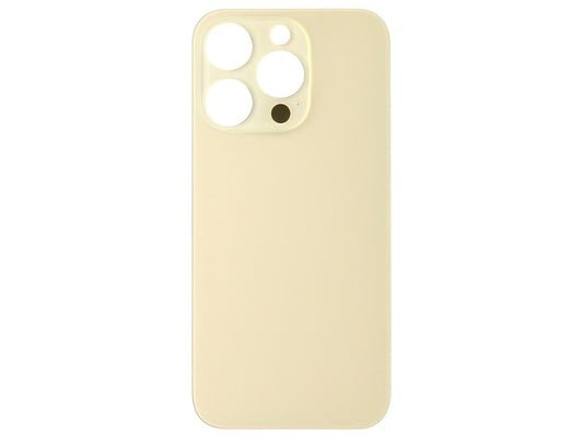 Vetrino Cover Batteria Oro vers. "Big Hole" (foro camere più grande dell'originale) per Apple iPhone 14 Pro