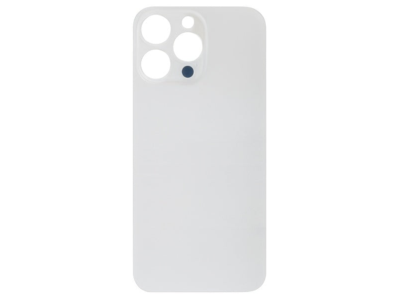Vetrino Cover Batteria Bianco vers. "Big Hole" (foro camere più grande dell'originale) per Apple iPhone 14 Pro Max
