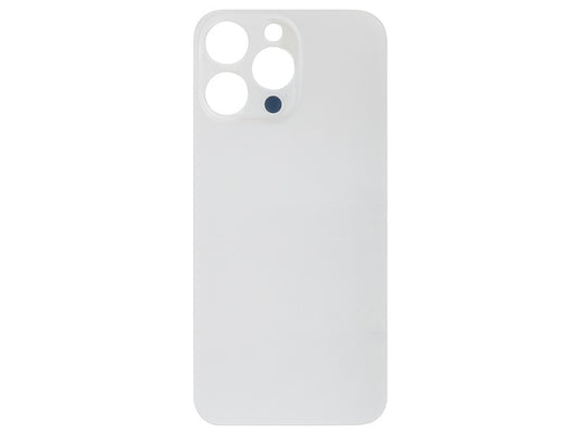 Vetrino Cover Batteria Bianco vers. "Big Hole" (foro camere più grande dell'originale) per Apple iPhone 14 Pro Max