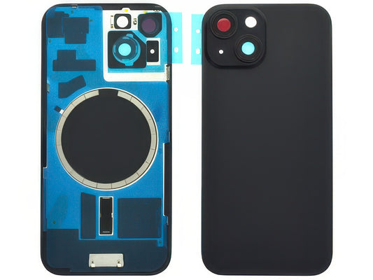 Cover Batteria Magnetica + Vetrino Camera Nero per Apple iPhone 15
