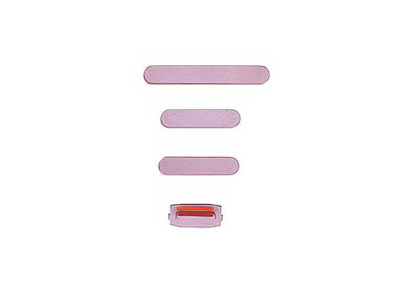 Set 4 Tasti esterni laterali completo Rosa per Apple iPhone 15