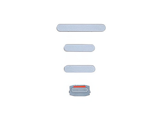 Set 4 Tasti esterni laterali completo Blu per Apple iPhone 15