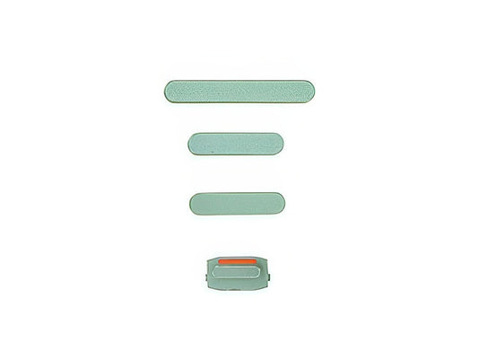 Set 4 Tasti esterni laterali completo Verde per Apple iPhone 15