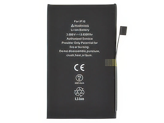 Batteria 3561 mAh qualità Premium Pro Celle AAA+ - Nuove zero cicli per Apple iPhone 16