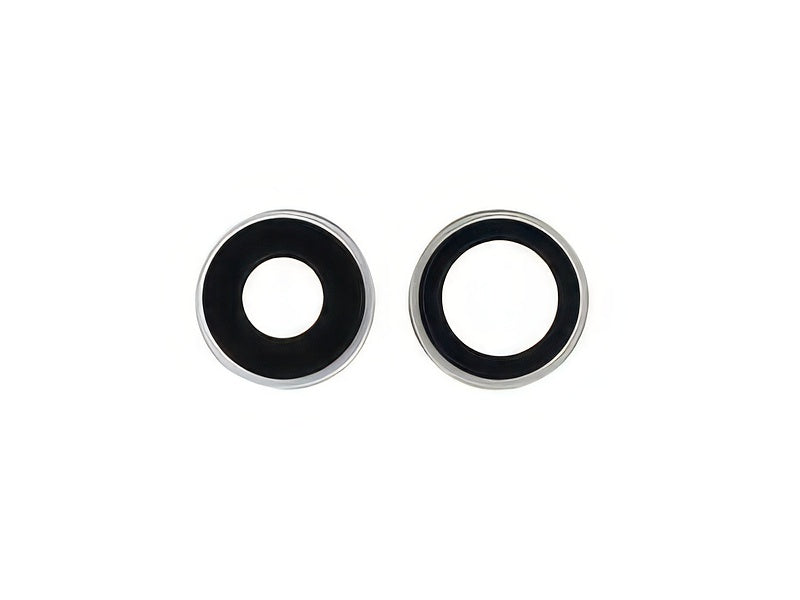 Anello Esterno Camera Posteriore Kit 2 Camere Bianco per Apple iPhone 16