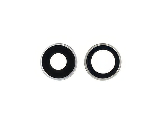 Anello Esterno Camera Posteriore Kit 2 Camere Bianco per Apple iPhone 16