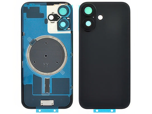 Cover Batteria Magnetica + Vetrino Camera Nero per Apple iPhone 16
