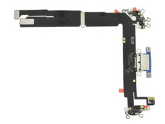 Flat Cable + Connettore Ricarica + Microfono Teal senza logo per Apple iPhone 16 Plus